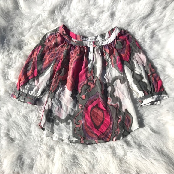 Trina Turk• 100% Silk Wren Blouse - Picture 3 of 8